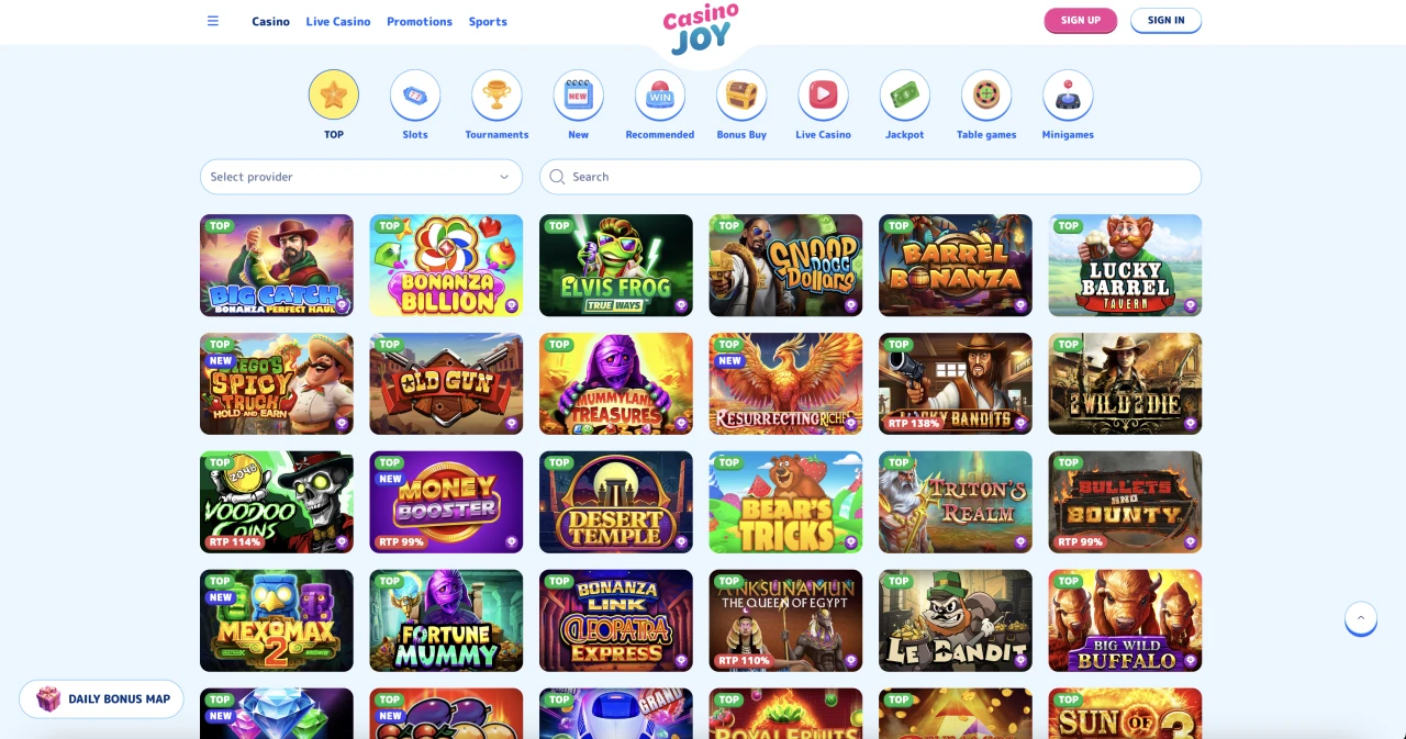 CasinoJoy Casino Not on Gamstop - Slots