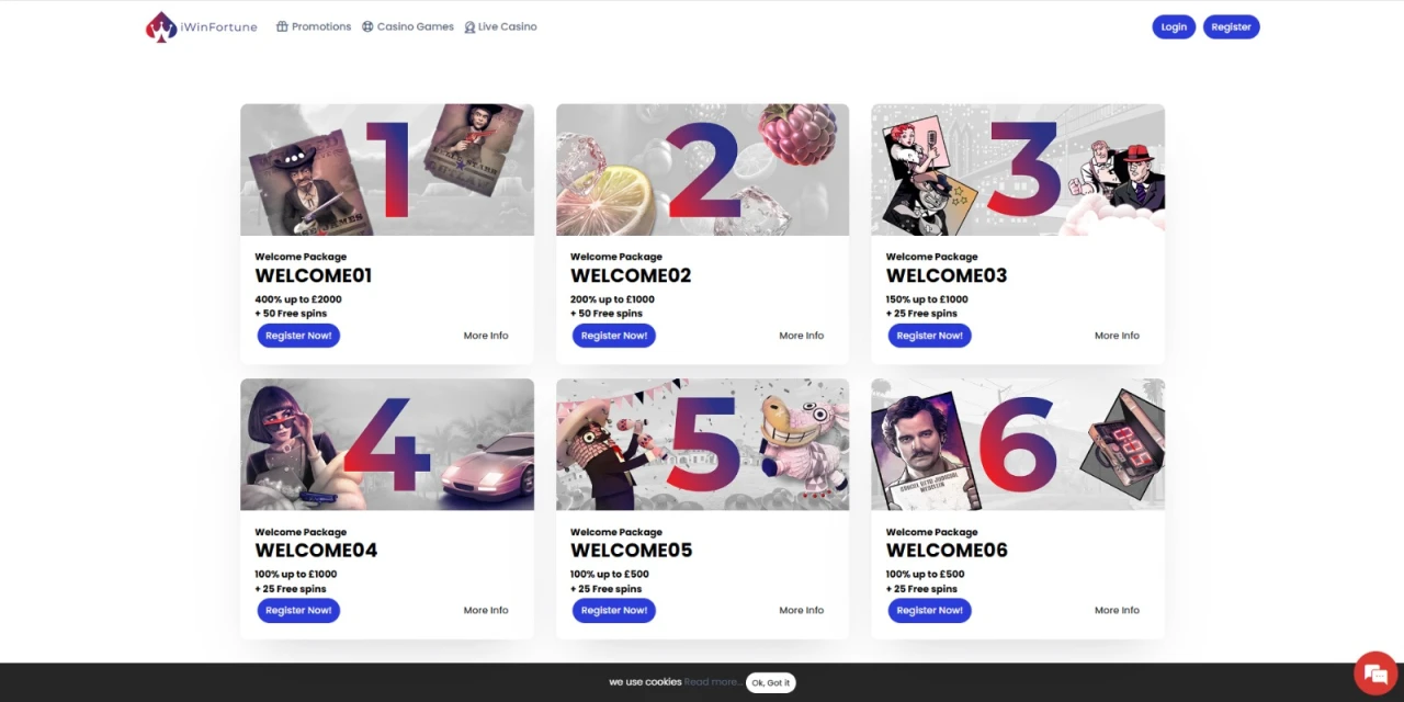 Iwinfortune Welcome Packages