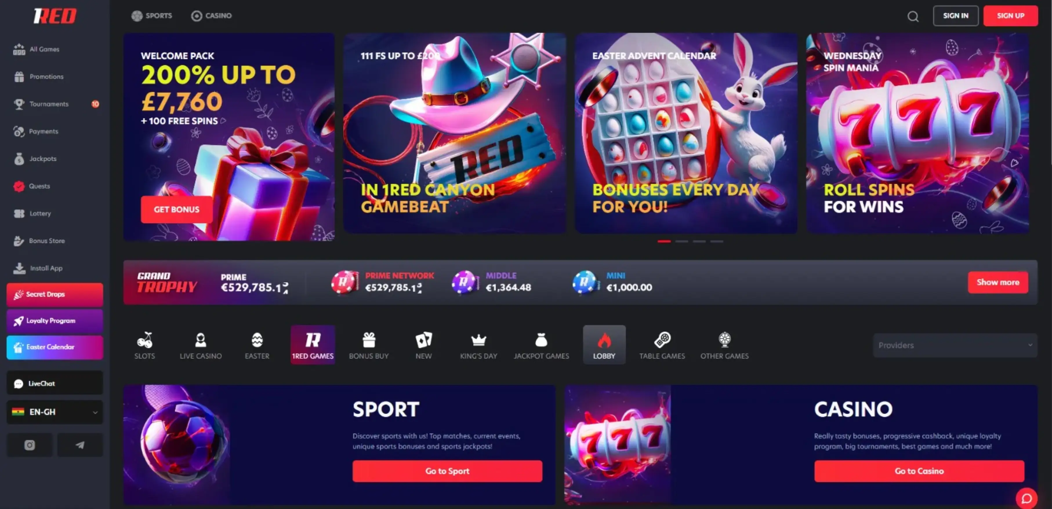1Red Casino