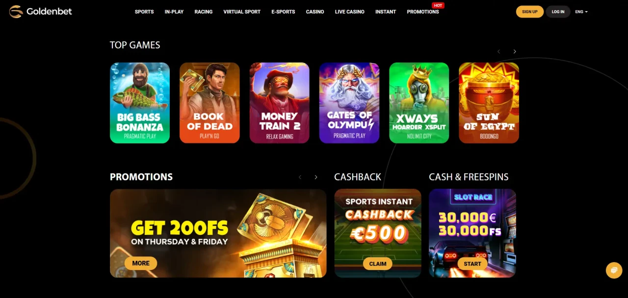 Top Games at Goldenbet Not On gamstop